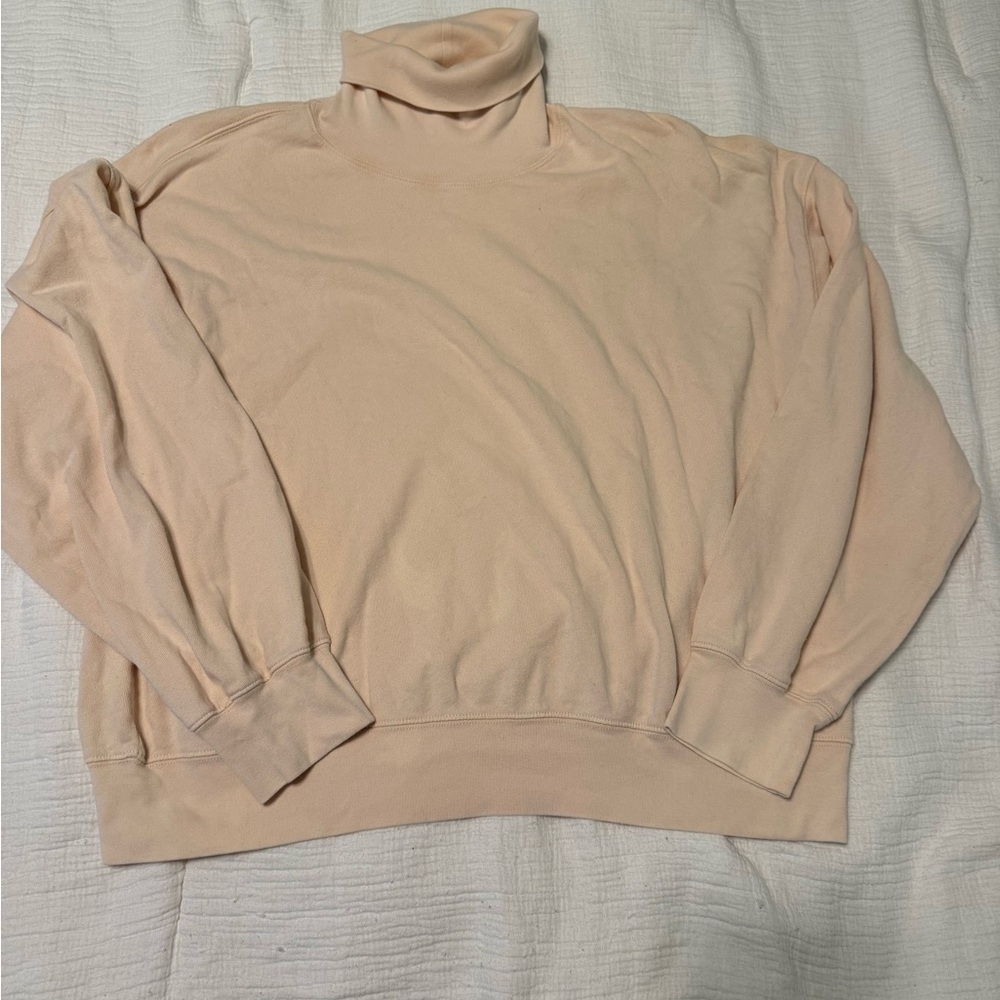 J Crew Women's Cream Turtleneck Sweater
